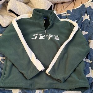Reebok Green and White Zip Up